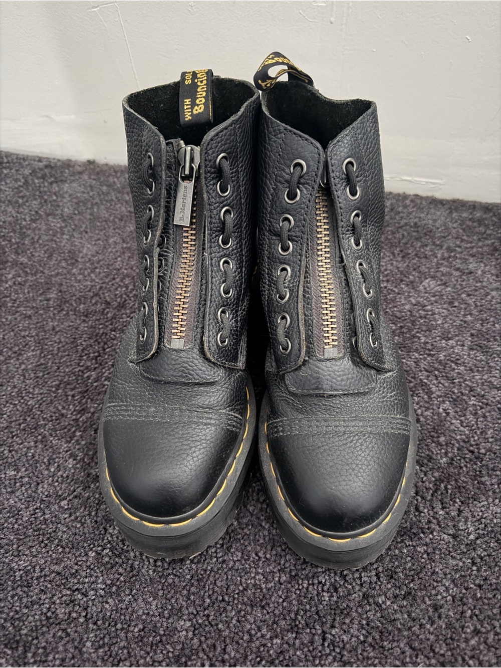 Dr. Martens Sinclair Milled Nappa Leather Platform Boot